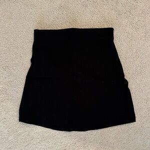 Zara black knit mini skirt